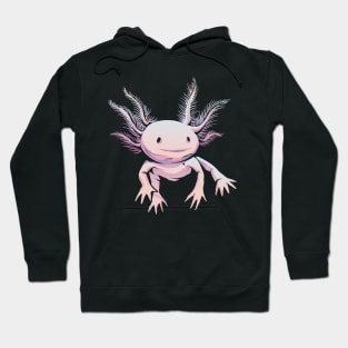 axolotl, axolotl pattern, salamander , salamander shirt, olm, pond newt, lizard , mexican salamander Hoodie